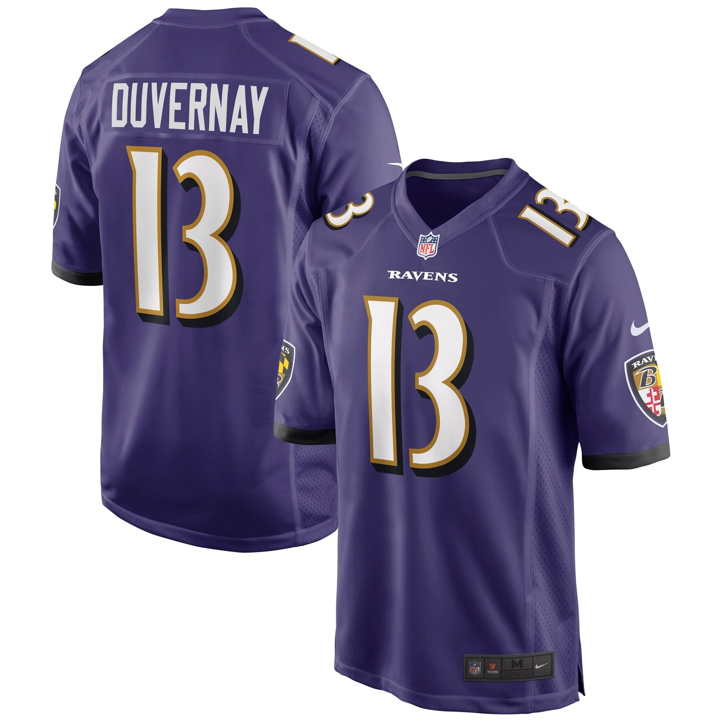Men's Nike Devin Duvernay Purple Baltimore Ravens Game Jersey