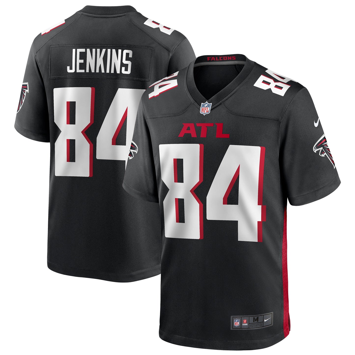 Alfred Jenkins Atlanta Falcons Nike Game Retired Player Jersey - Black