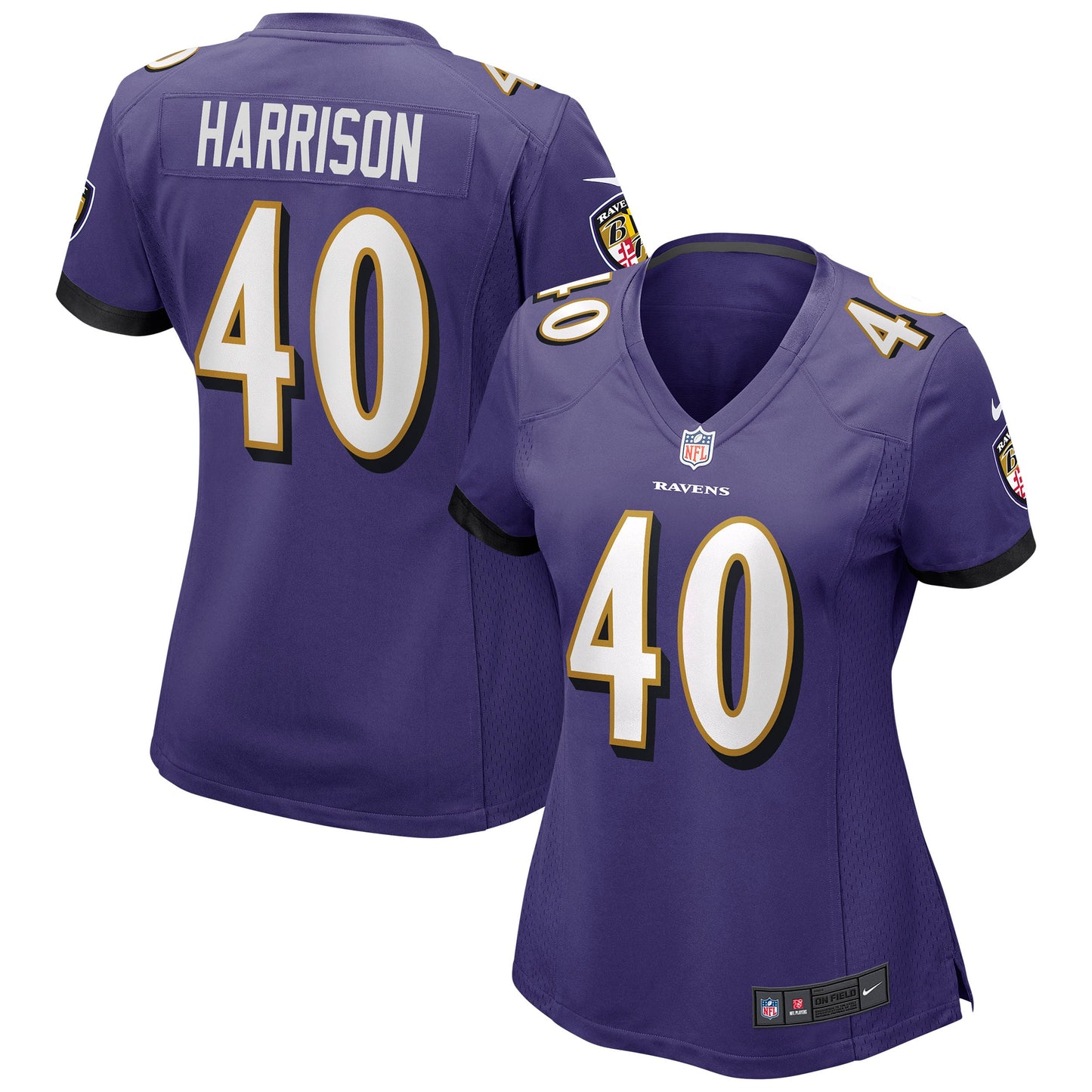 Malik Harrison Baltimore Ravens Nike Women's Game Jersey - Purple