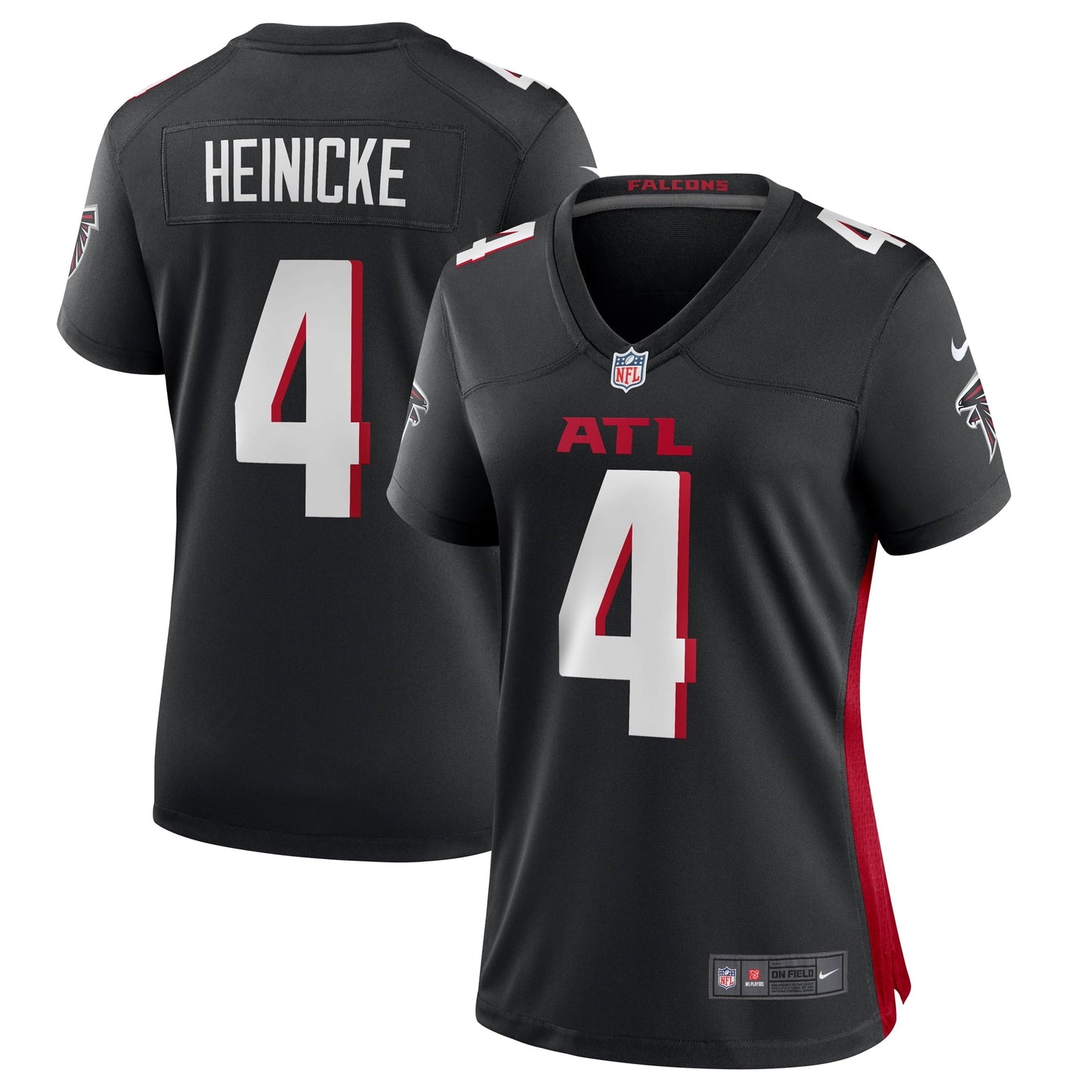 Women's Nike Taylor Heinicke Black Atlanta Falcons Game Player Jersey